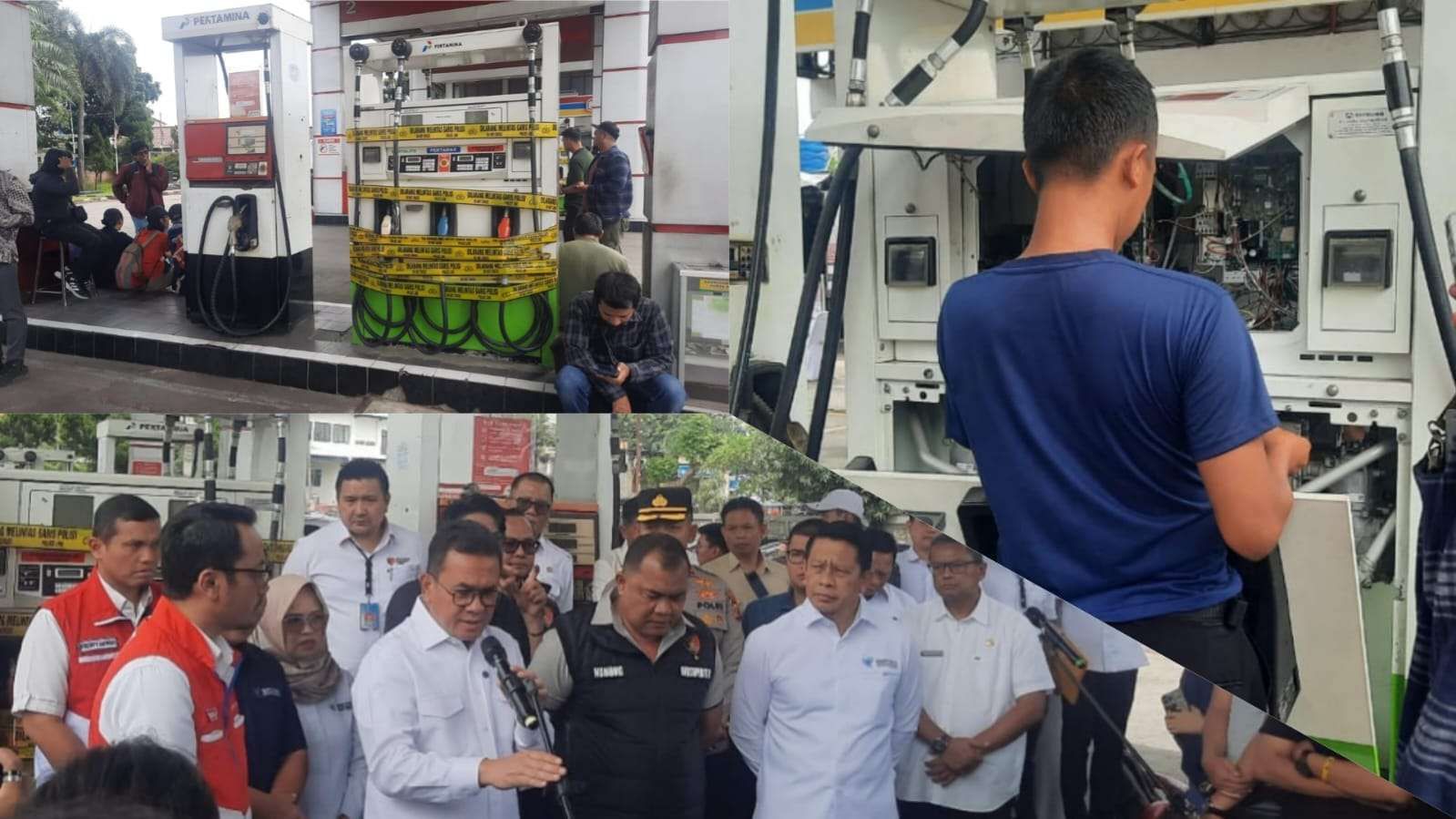 Bareskrim Bersama Kemendag Segel SPBU Curang di Sentul