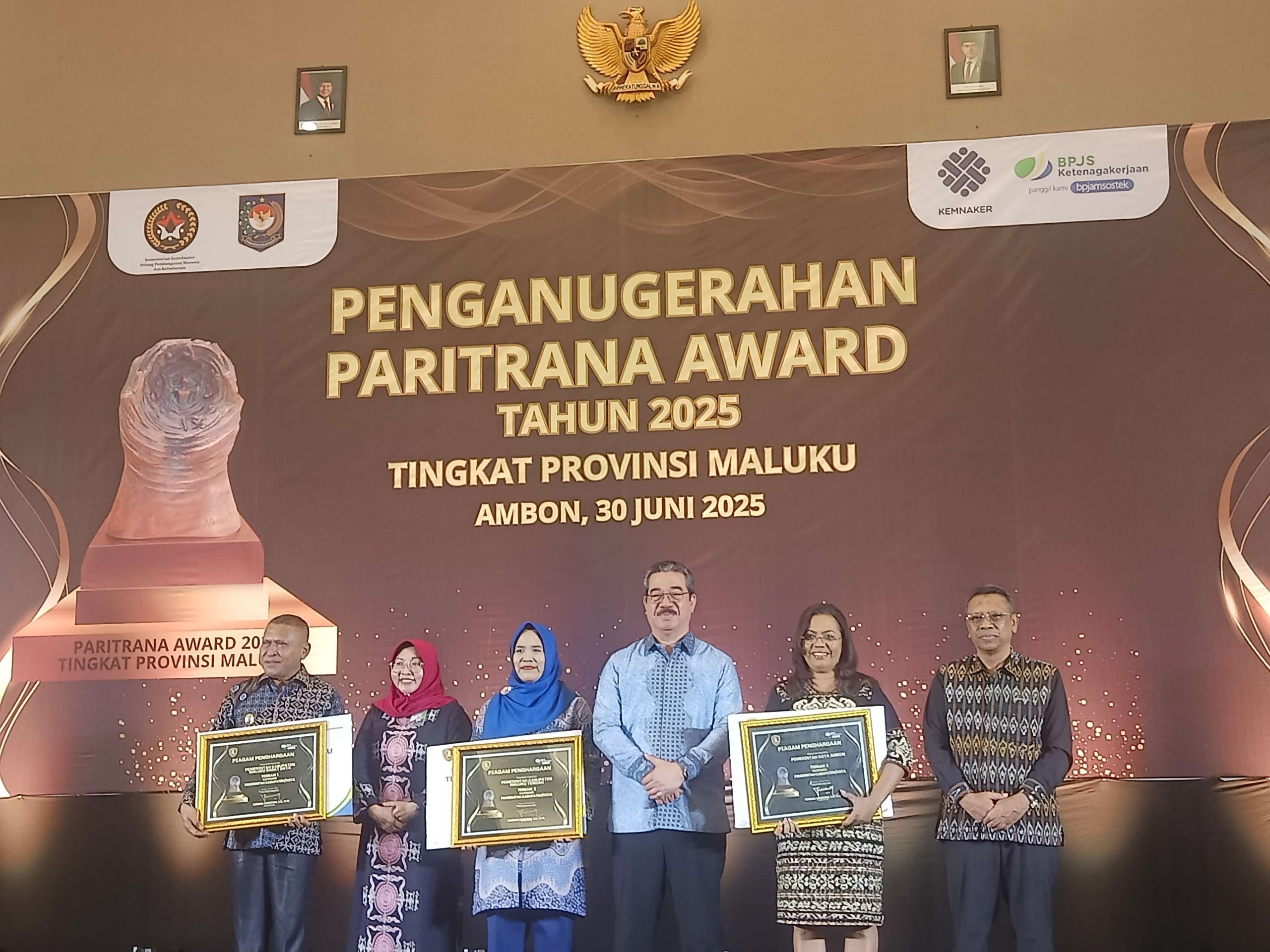MBD Juara Pertama Paritrana Award Provinsi Maluku